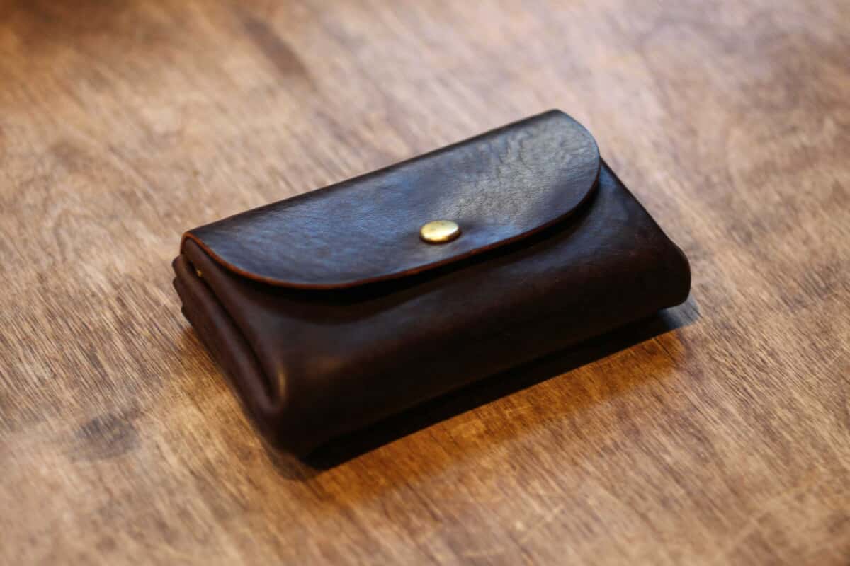 カシメミニ財布　チョコ