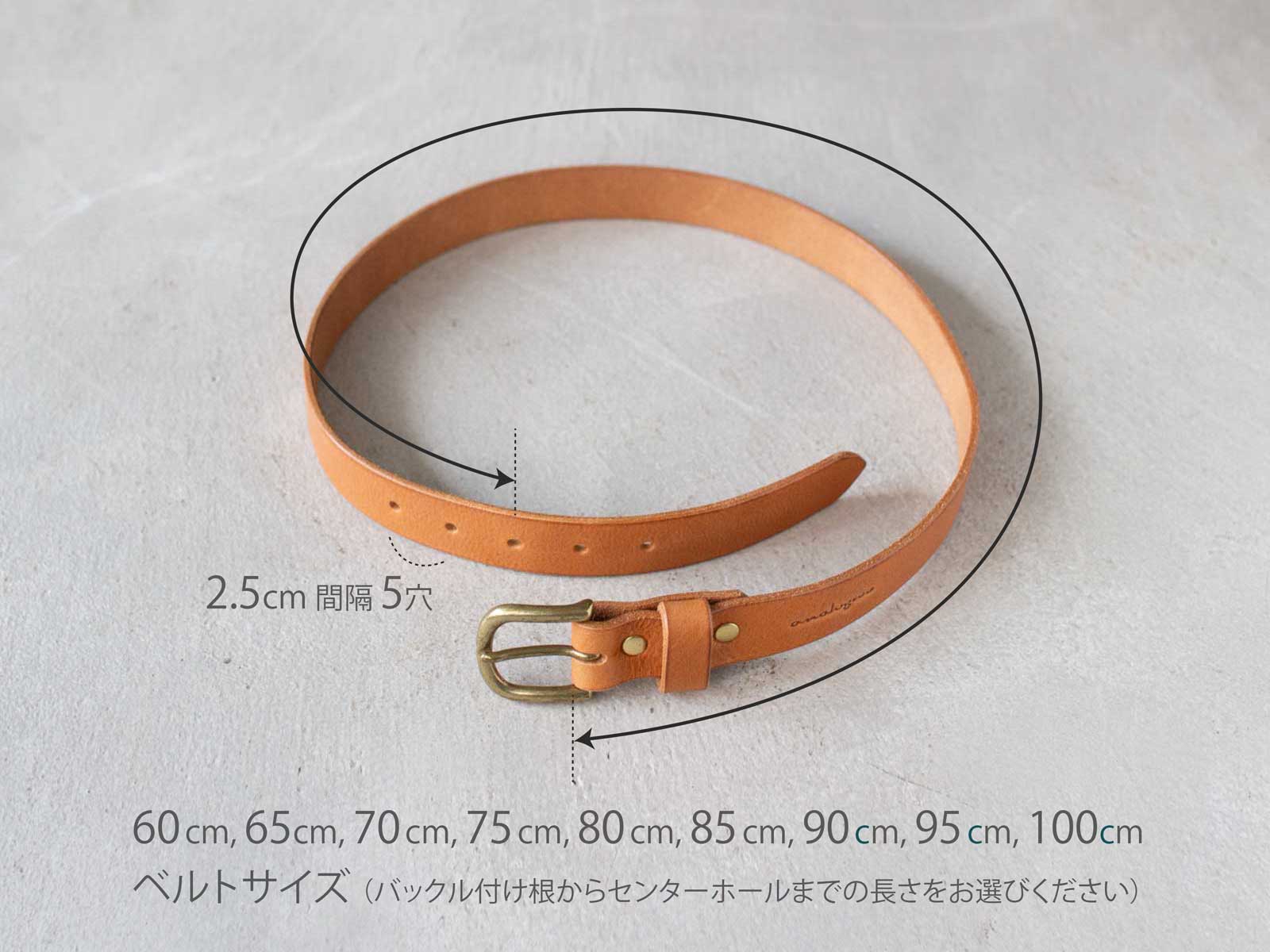 3cm幅ベルト プレーンバックル Analogico アナロジコ